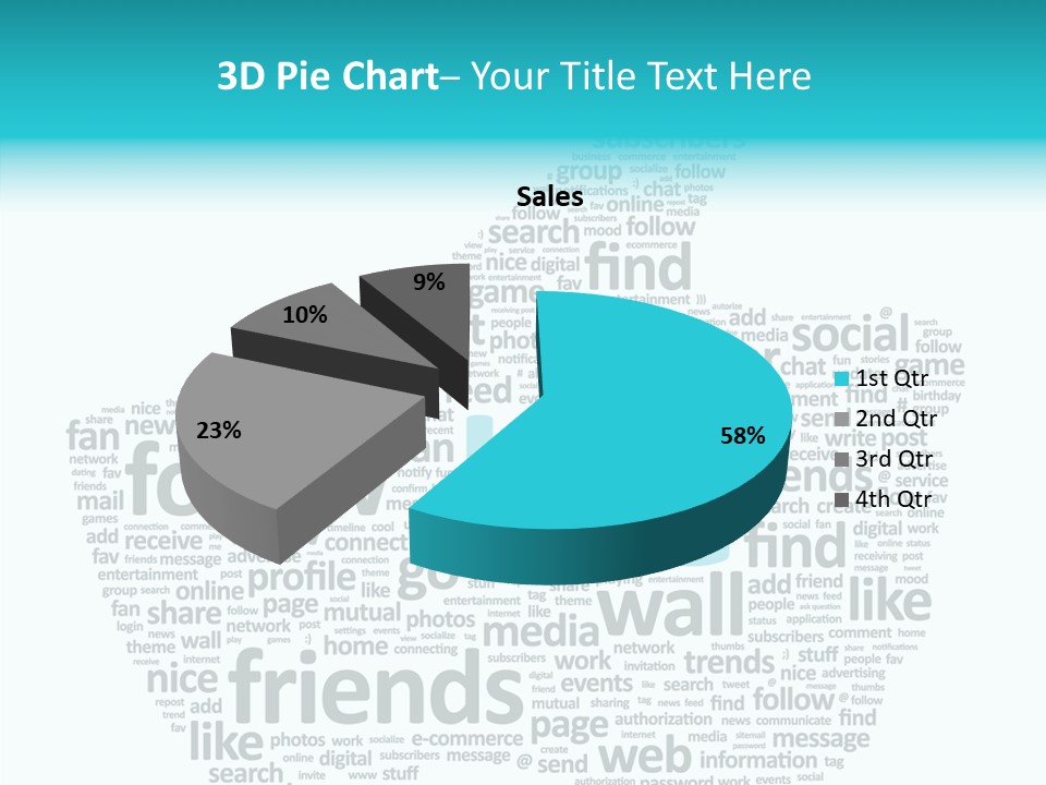 Community Communication Well PowerPoint Template