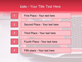 Audi German Lamp PowerPoint Template