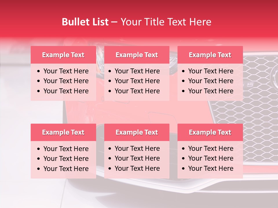 Audi German Lamp PowerPoint Template