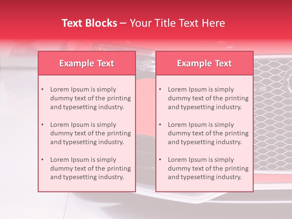 Audi German Lamp PowerPoint Template