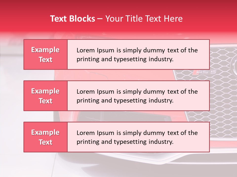 Audi German Lamp PowerPoint Template