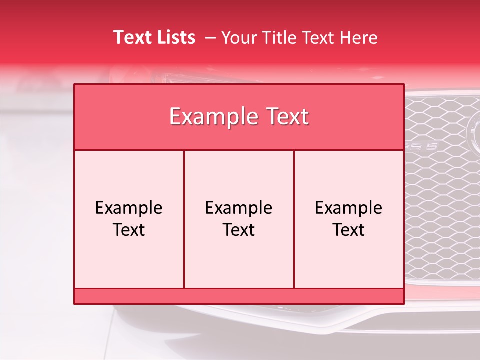 Audi German Lamp PowerPoint Template
