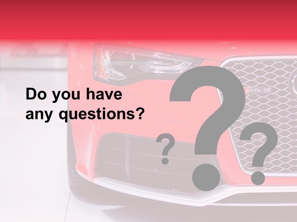 Audi German Lamp PowerPoint Template