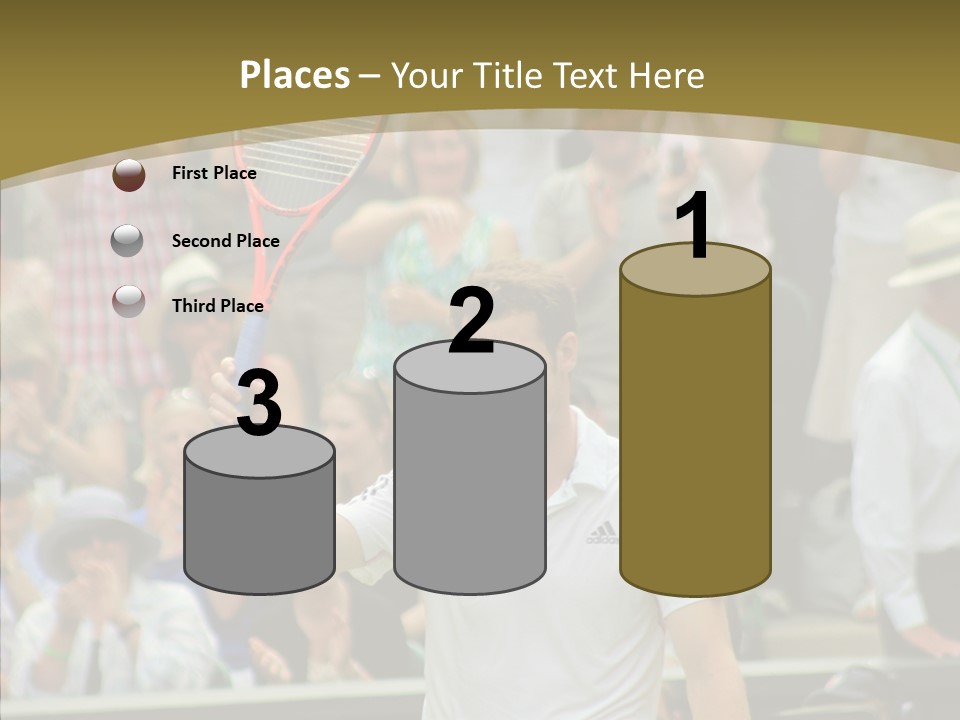 Compete Tournament White PowerPoint Template