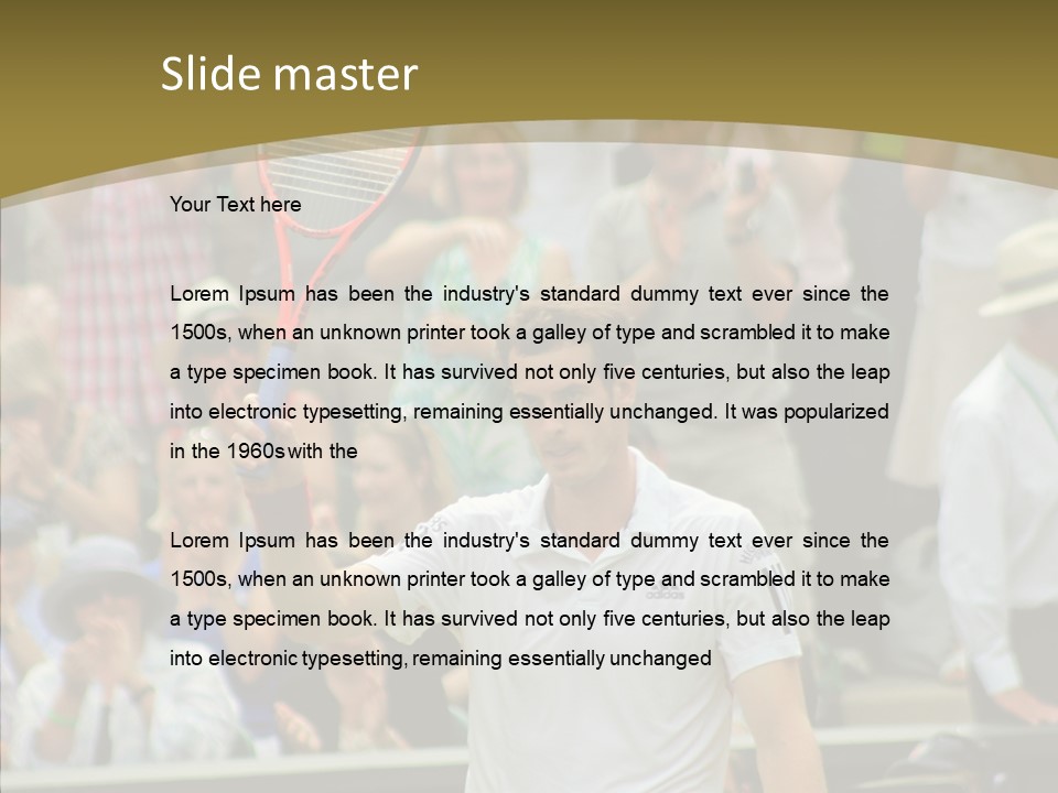 Compete Tournament White PowerPoint Template