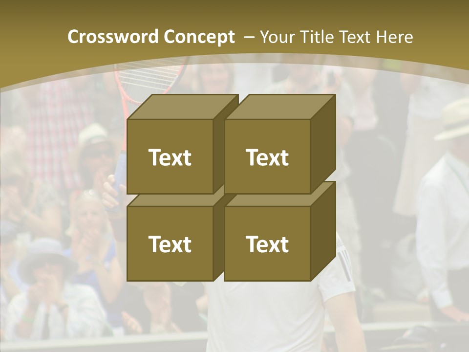 Compete Tournament White PowerPoint Template