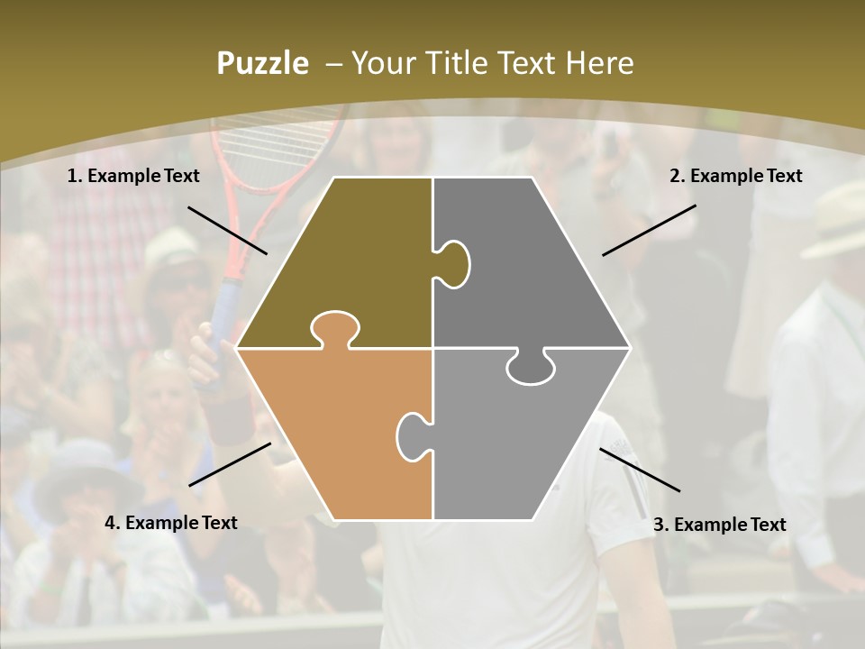 Compete Tournament White PowerPoint Template