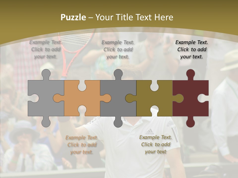 Compete Tournament White PowerPoint Template