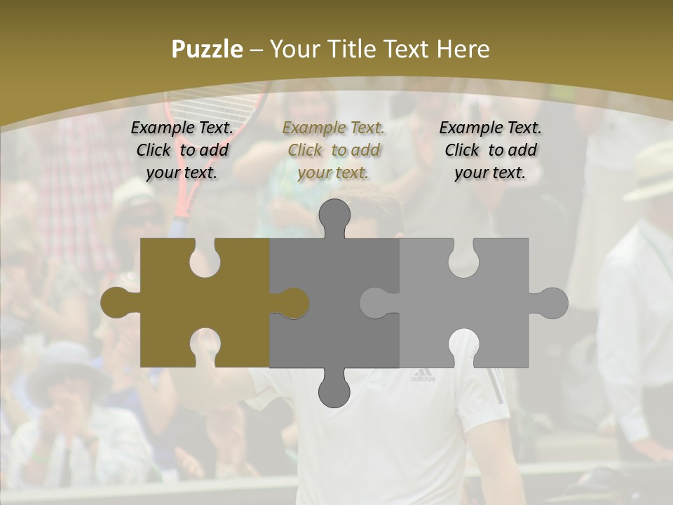 Compete Tournament White PowerPoint Template