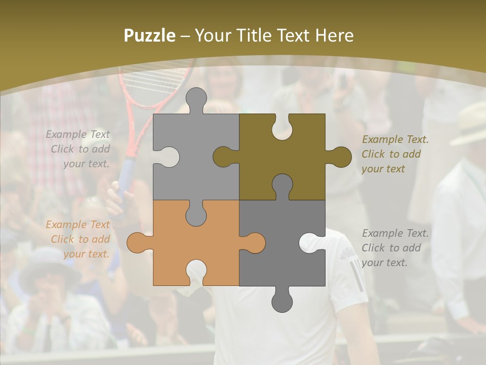 Compete Tournament White PowerPoint Template