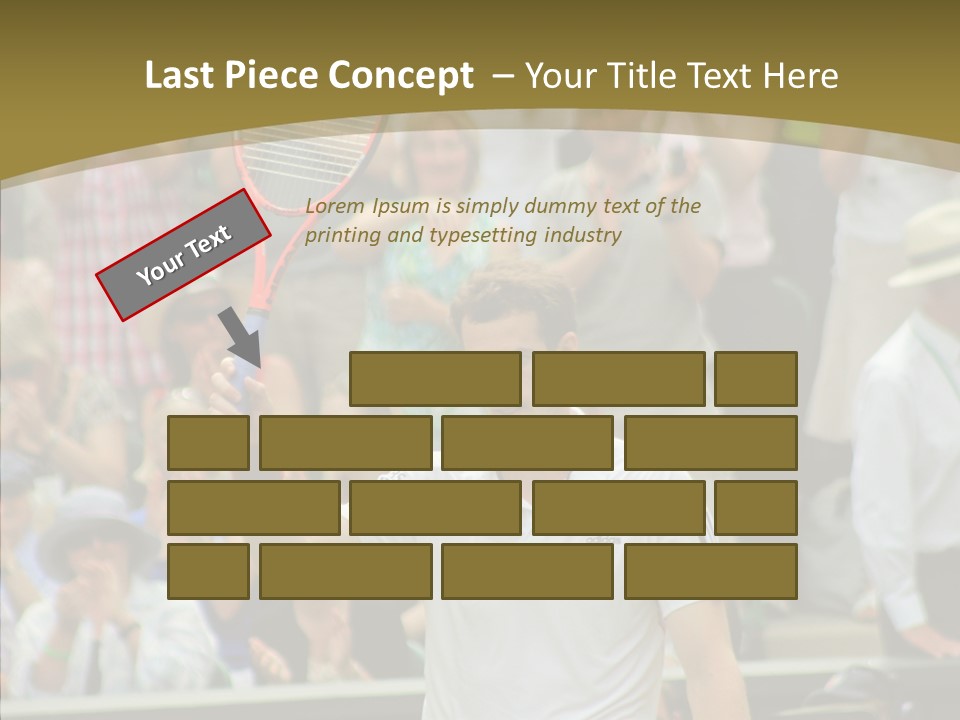 Compete Tournament White PowerPoint Template