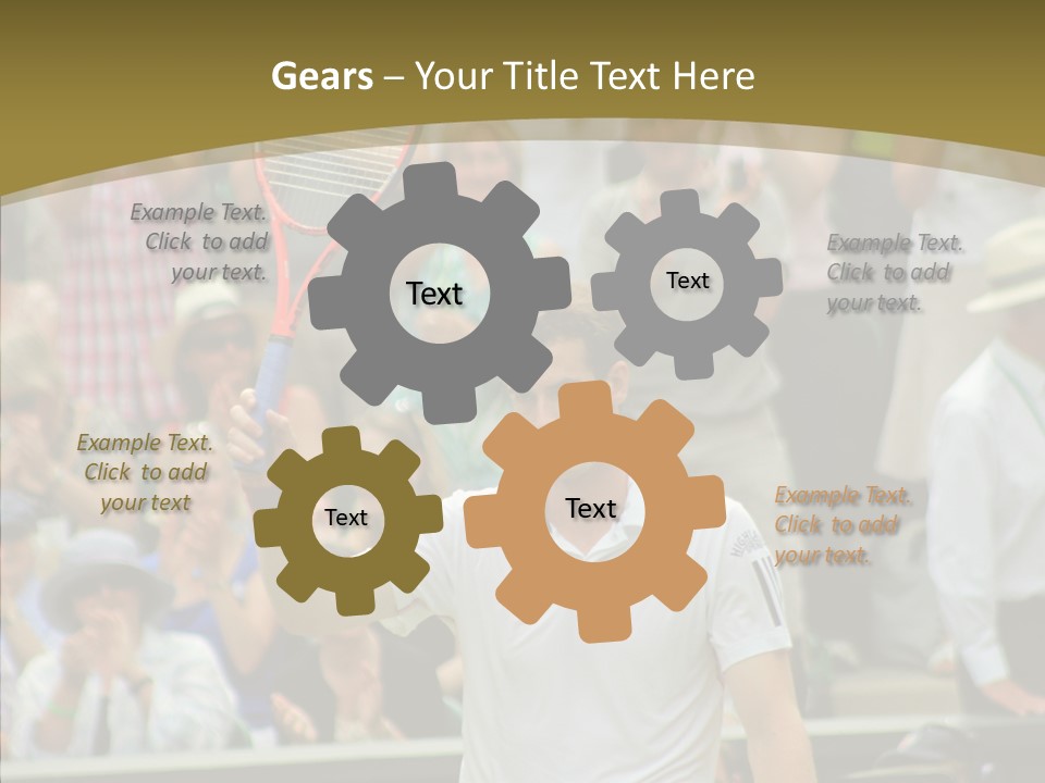 Compete Tournament White PowerPoint Template