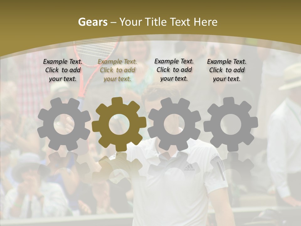 Compete Tournament White PowerPoint Template