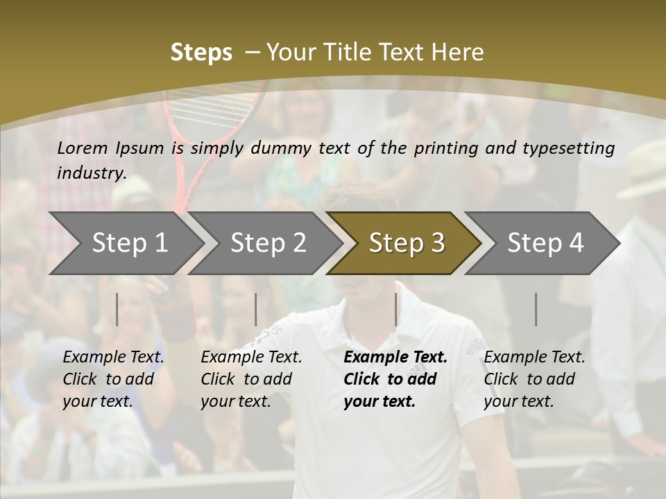 Compete Tournament White PowerPoint Template