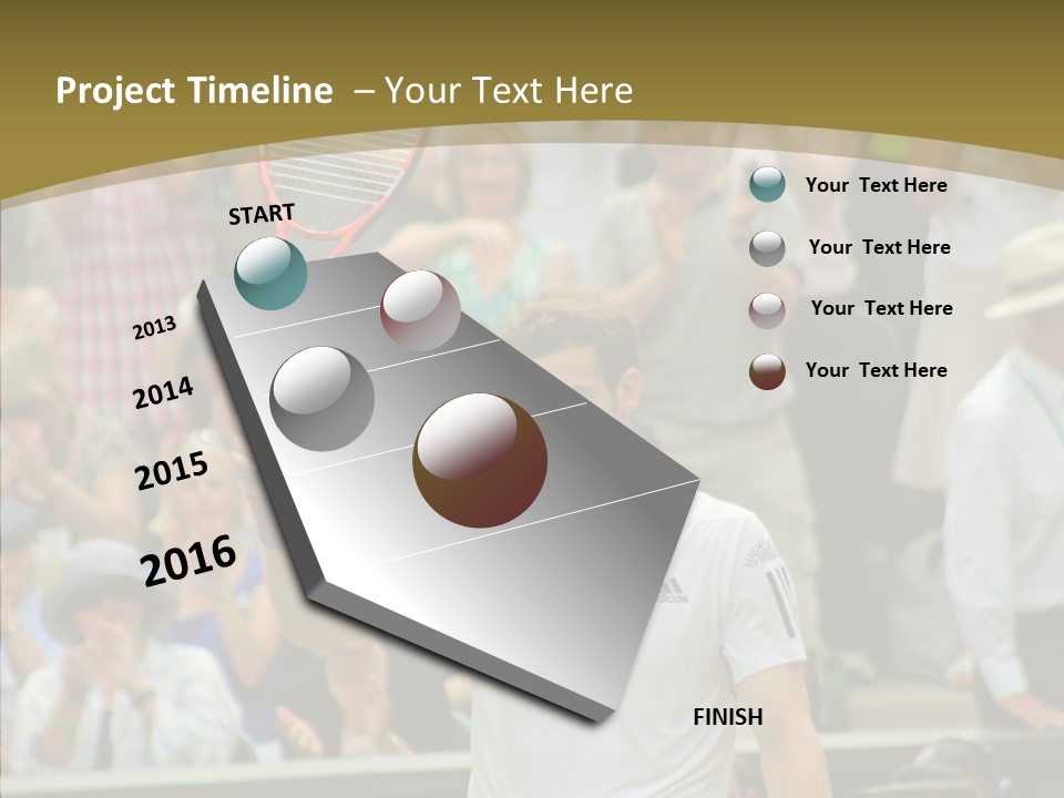 Compete Tournament White PowerPoint Template