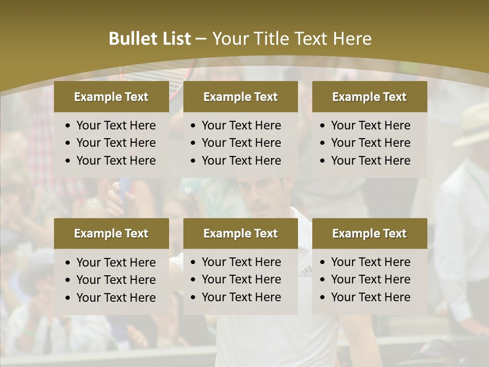 Compete Tournament White PowerPoint Template