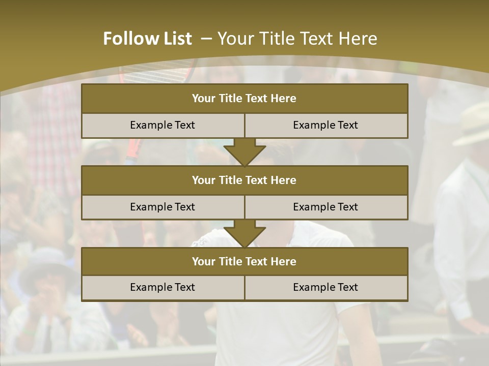 Compete Tournament White PowerPoint Template