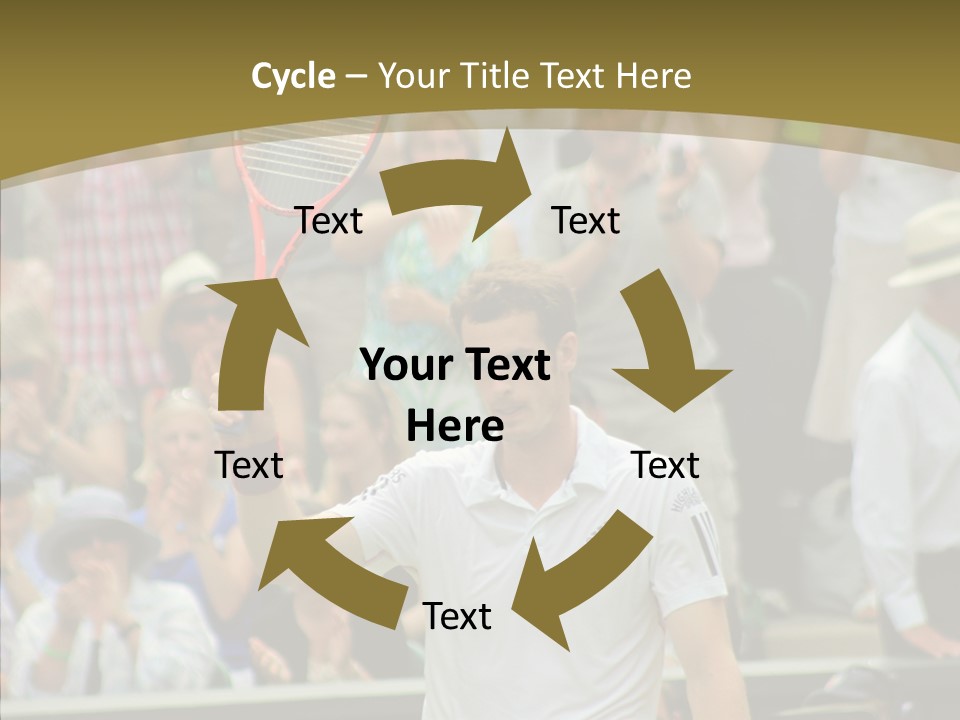 Compete Tournament White PowerPoint Template