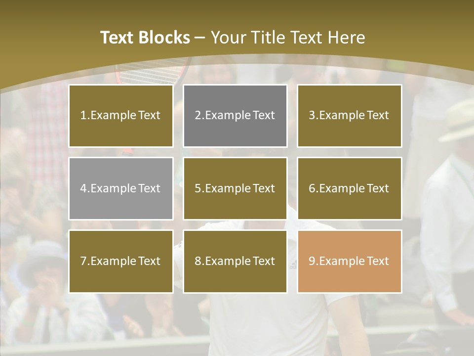 Compete Tournament White PowerPoint Template