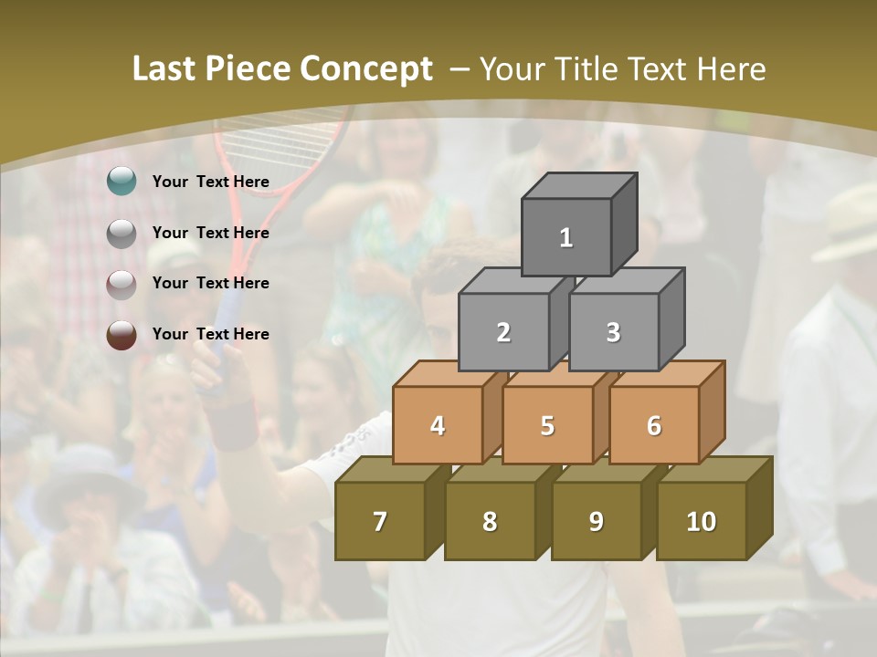 Compete Tournament White PowerPoint Template