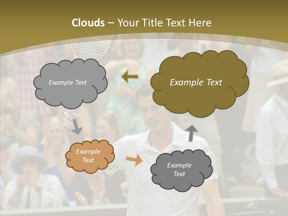 Compete Tournament White PowerPoint Template