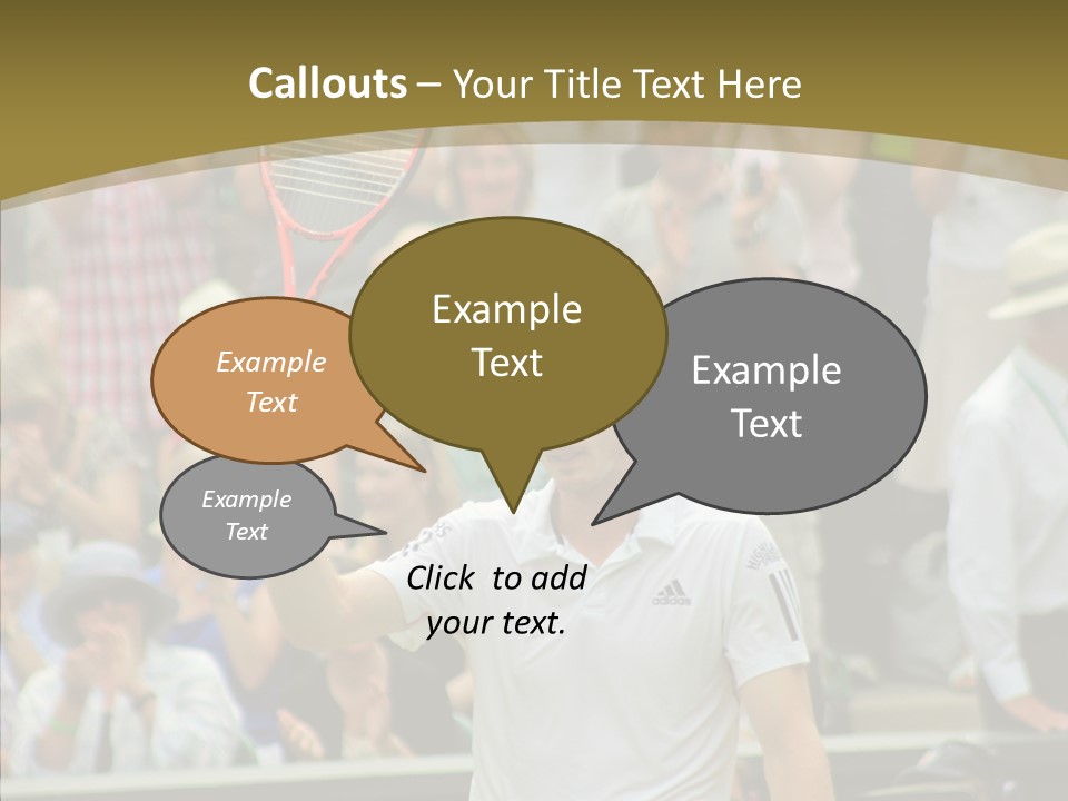 Compete Tournament White PowerPoint Template