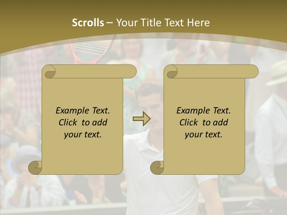 Compete Tournament White PowerPoint Template