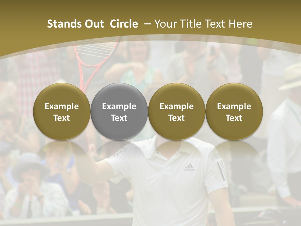 Compete Tournament White PowerPoint Template