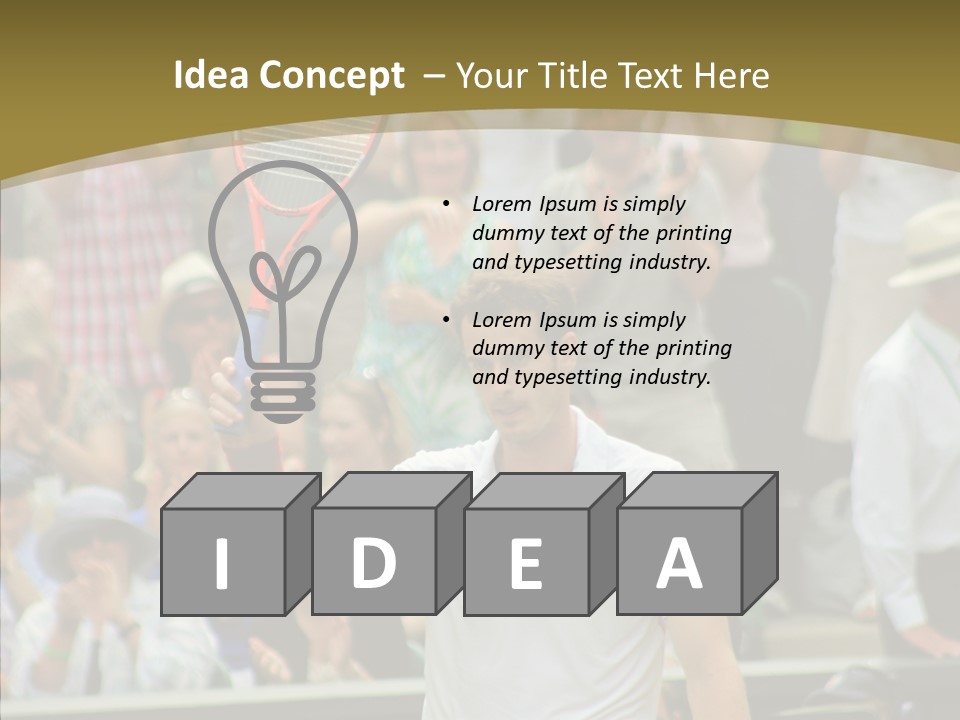 Compete Tournament White PowerPoint Template
