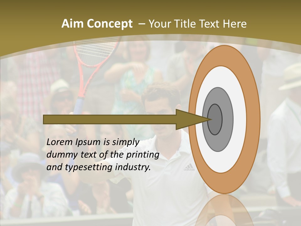 Compete Tournament White PowerPoint Template