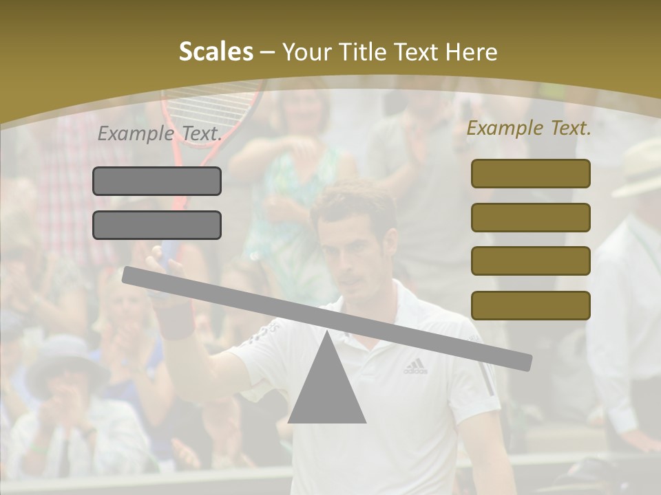 Compete Tournament White PowerPoint Template