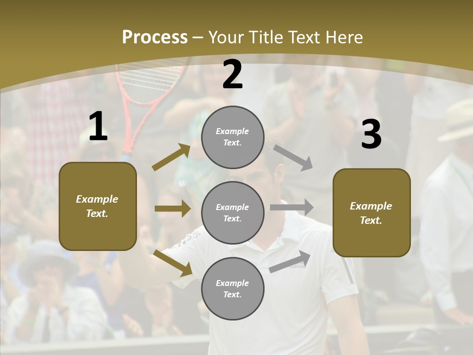 Compete Tournament White PowerPoint Template