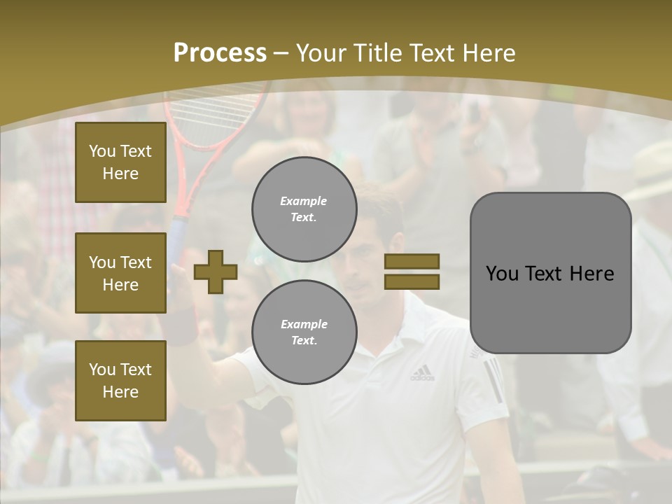 Compete Tournament White PowerPoint Template
