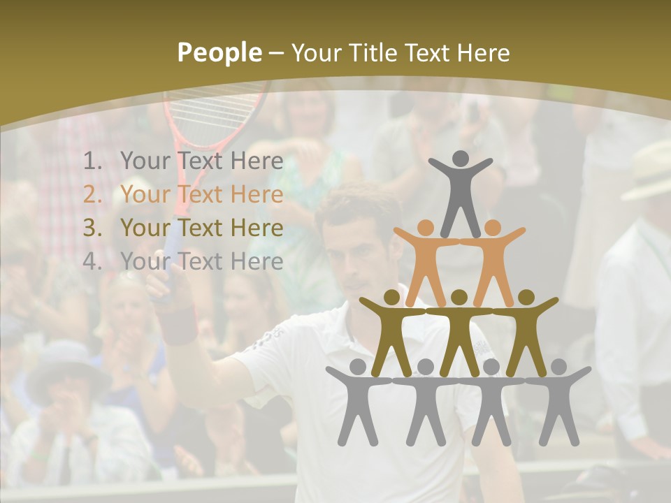 Compete Tournament White PowerPoint Template
