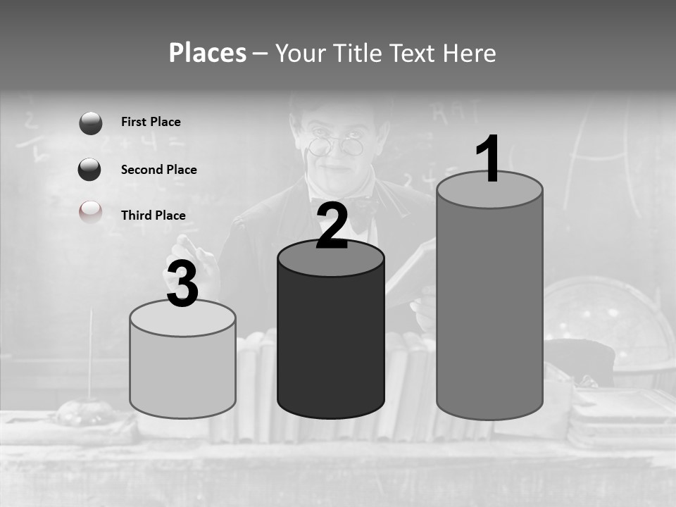 Years Man Teacher PowerPoint Template