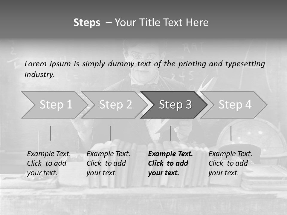 Years Man Teacher PowerPoint Template