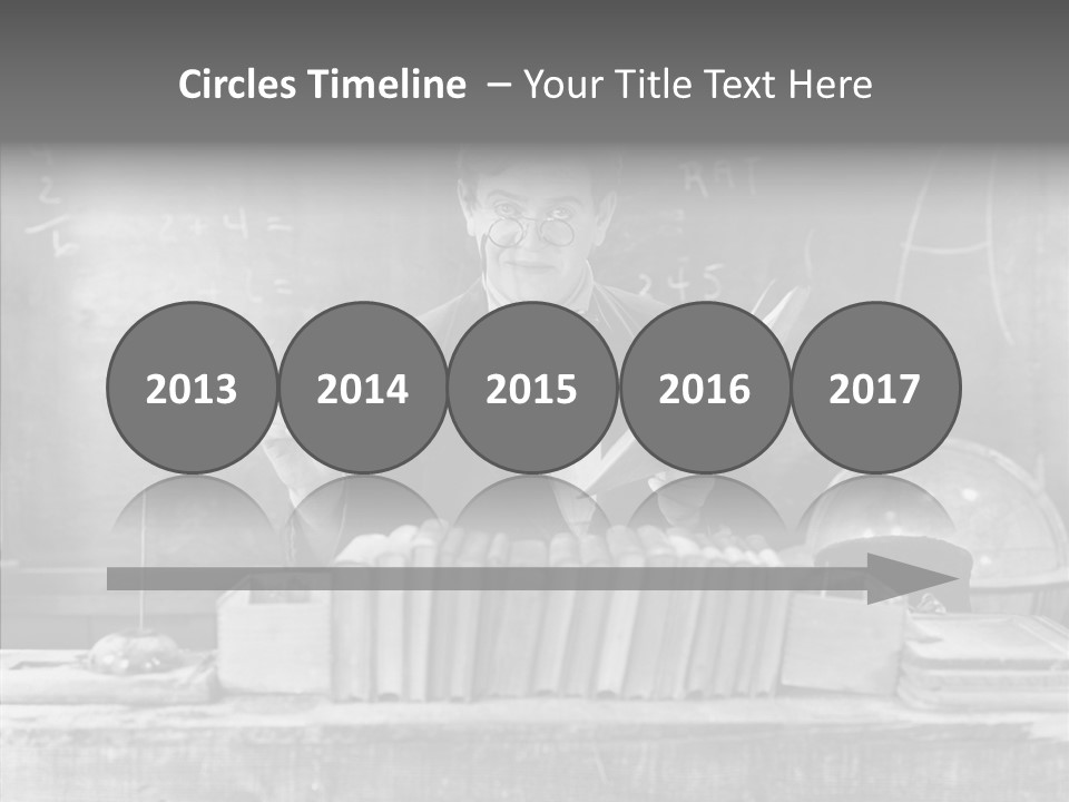 Years Man Teacher PowerPoint Template