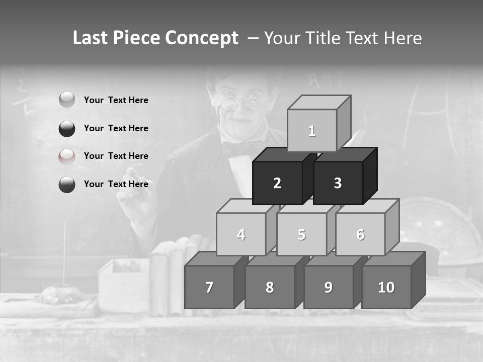 Years Man Teacher PowerPoint Template