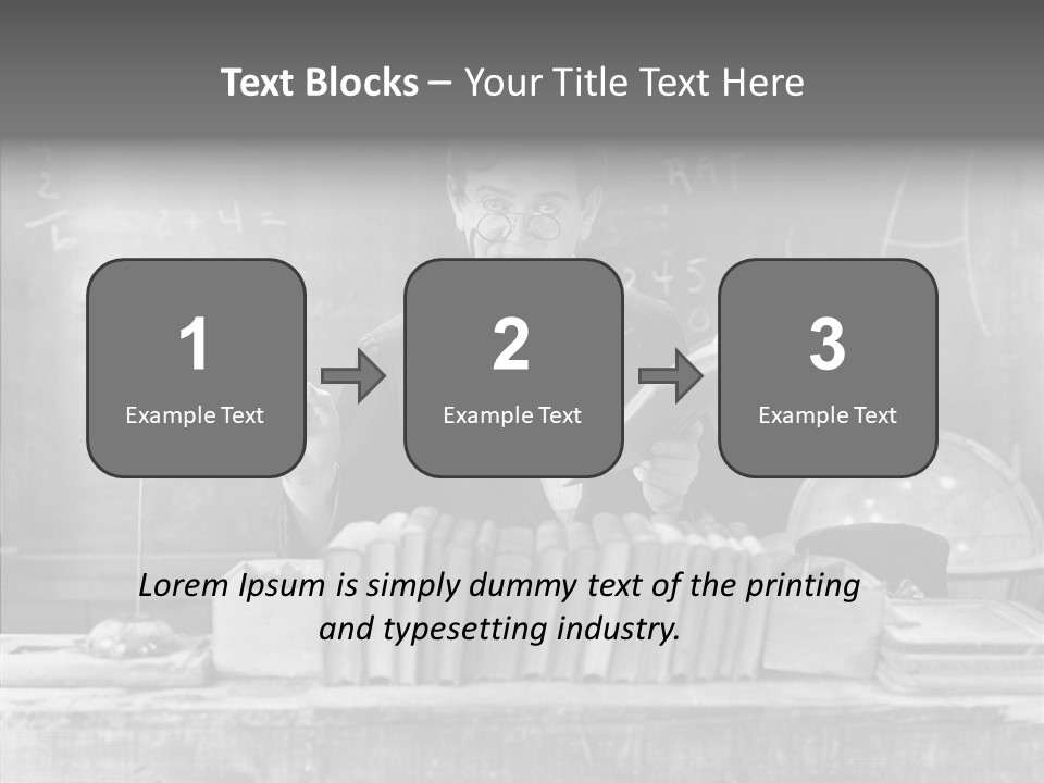 Years Man Teacher PowerPoint Template