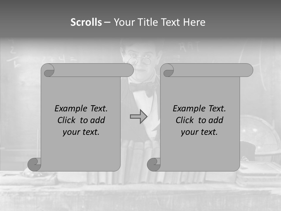 Years Man Teacher PowerPoint Template