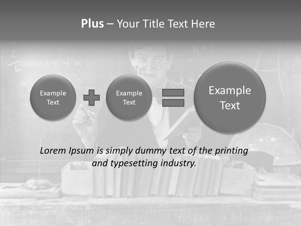Years Man Teacher PowerPoint Template