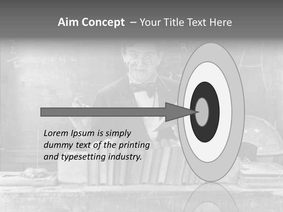 Years Man Teacher PowerPoint Template