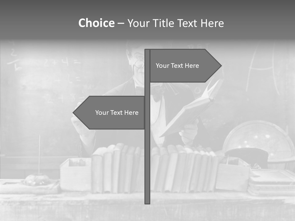 Years Man Teacher PowerPoint Template