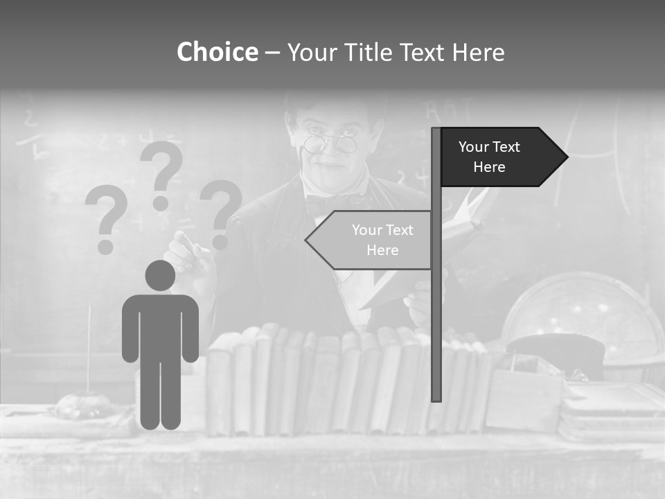 Years Man Teacher PowerPoint Template