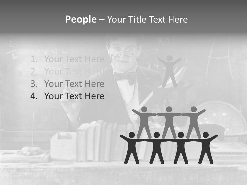 Years Man Teacher PowerPoint Template