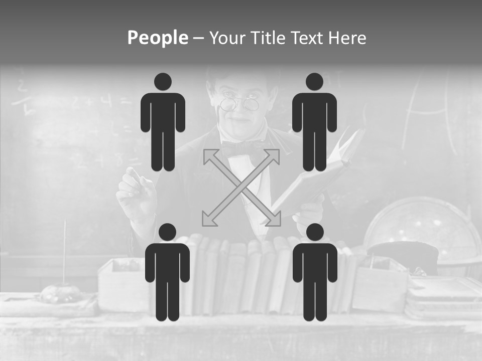 Years Man Teacher PowerPoint Template