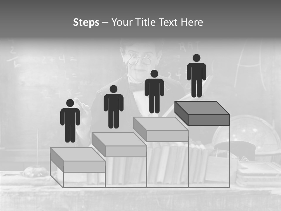 Years Man Teacher PowerPoint Template