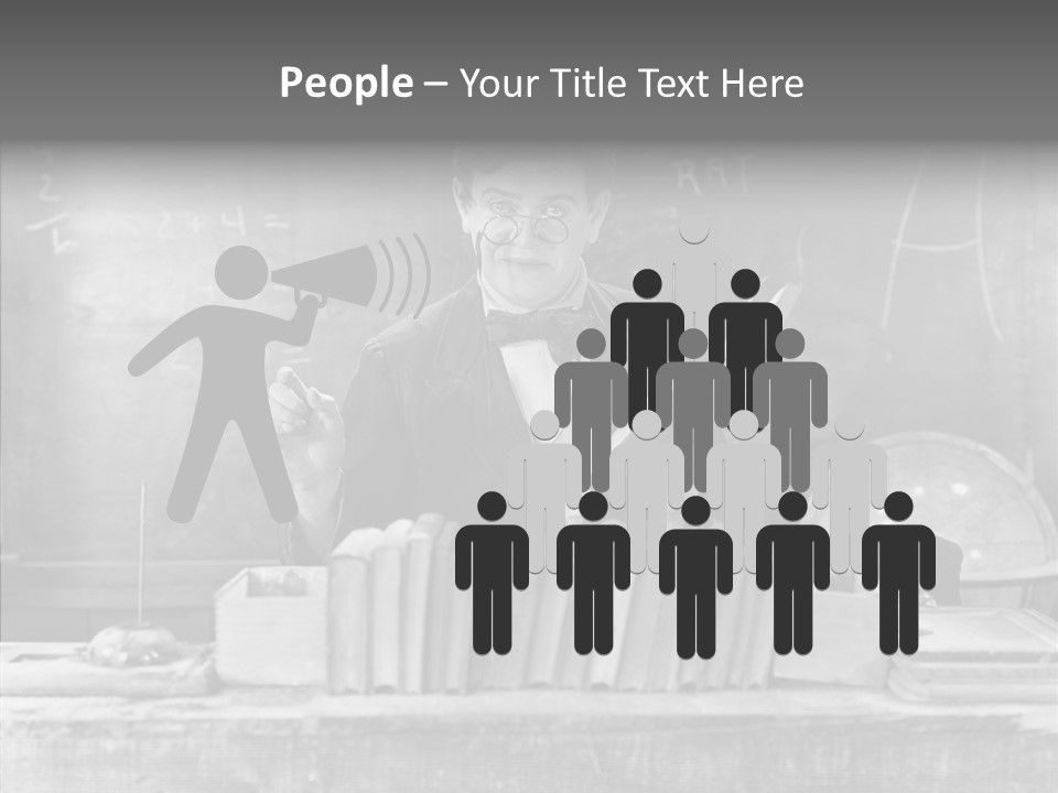 Years Man Teacher PowerPoint Template