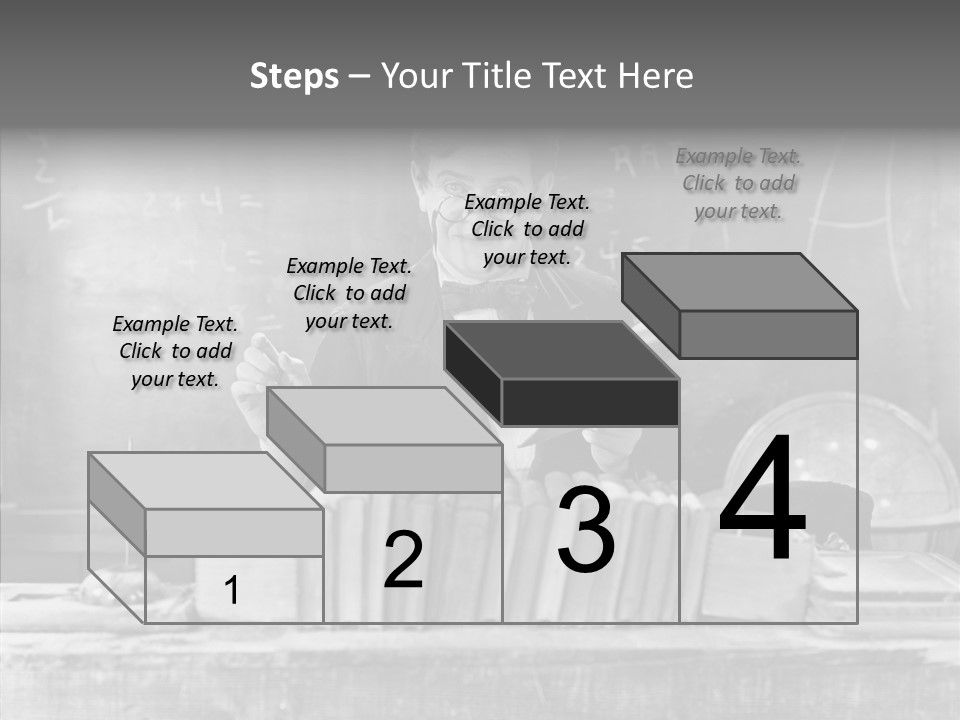 Years Man Teacher PowerPoint Template