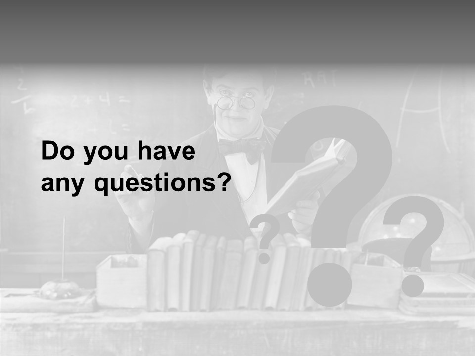 Years Man Teacher PowerPoint Template